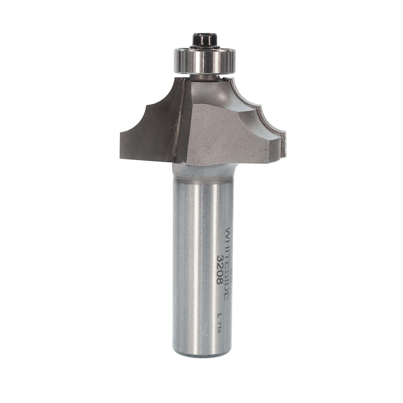 3208 Double Round Router Bit 1/2" SH 7/32" R 1-3/8" D X 5/8" CL X 2-1/2" OL